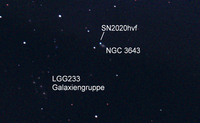 Supernova 2020hvf in NGC 3643