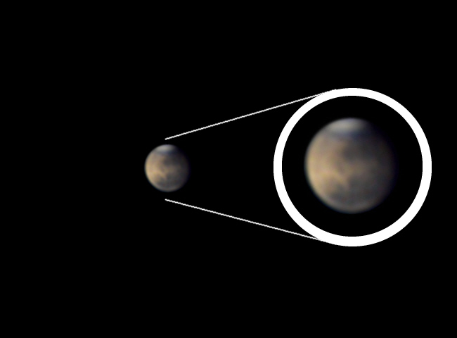 Mars wird langsam größer