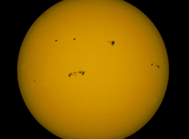 Sonne aktuell wieder etwas aktiver