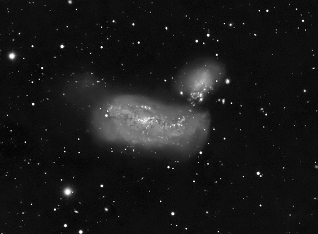 Arp 269/Holm 414 – Blick auf zwei kollidierende Galaxien