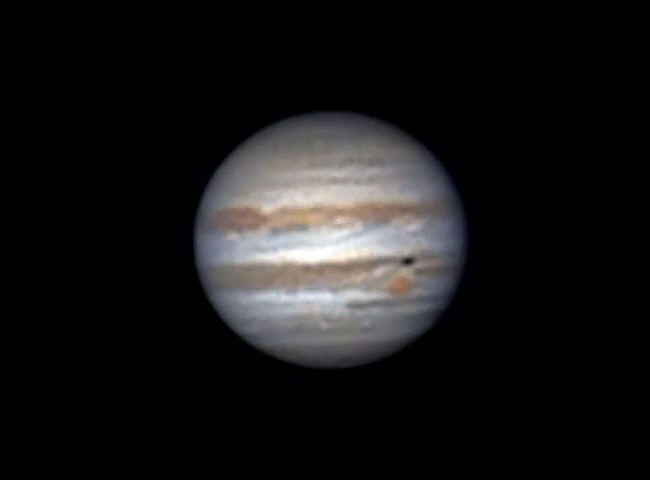 Jupiter vom 17. Dezember mit Mondschatten