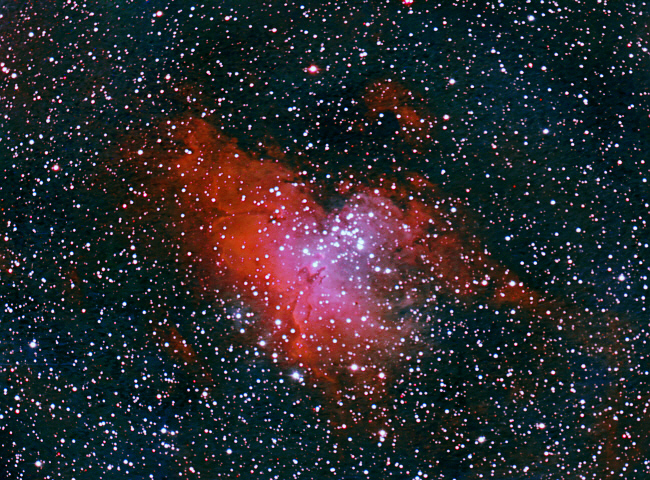 Rückblick in den Sommer: der Adlernebel und Sternhaufen Messier 16