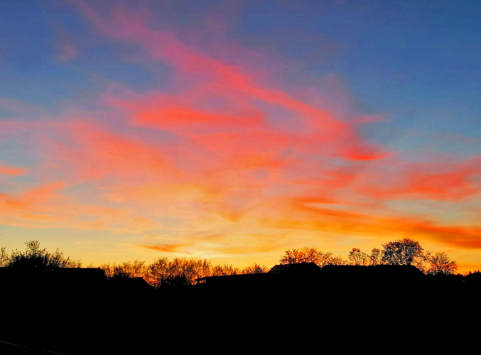 Farbenprächtiger Sonnenuntergang