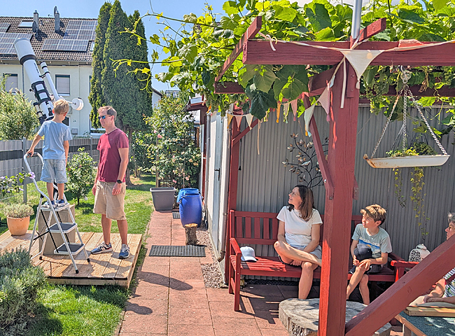 Erfreulicher Zuspruch am Ferienprogramm mit Sonnenbeobachtung